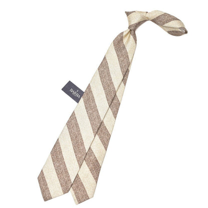 BARBA シルクリネン レジメンタルネクタイ (セッテピエゲ)｜428410｜GUARDAROBA MILANO OFFICIAL STORE
