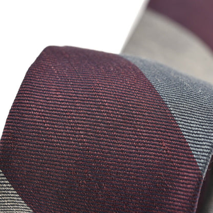 BARBA コットンリネン レジメンタルネクタイ(セッテピエゲ)｜428418｜GUARDAROBA MILANO OFFICIAL STORE