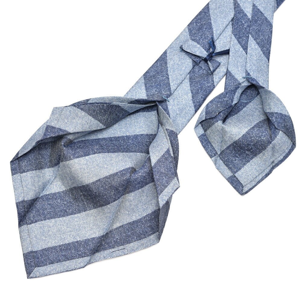 BARBA シルクリネン レジメンタルネクタイ(セッテピエゲ)｜428429｜GUARDAROBA MILANO OFFICIAL STORE