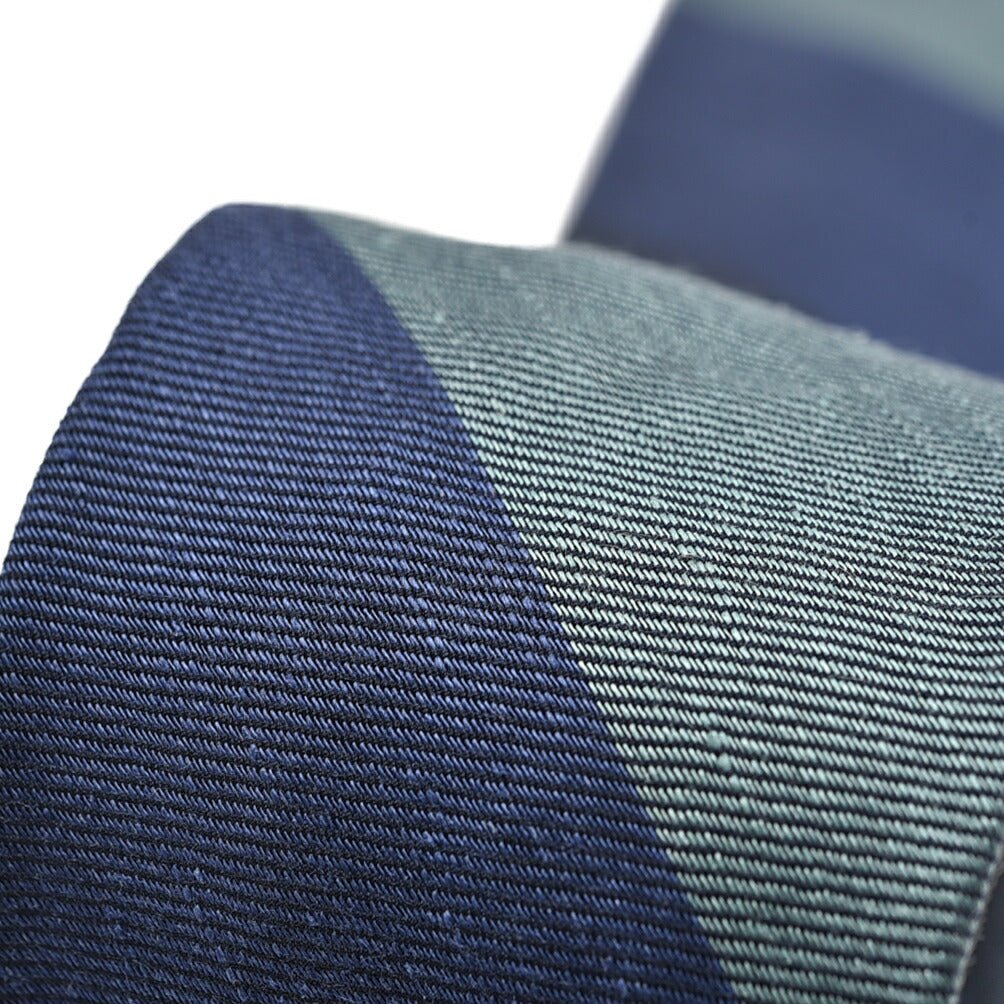 BARBA コットンリネン レジメンタルネクタイ(セッテピエゲ)｜428433｜GUARDAROBA MILANO OFFICIAL STORE