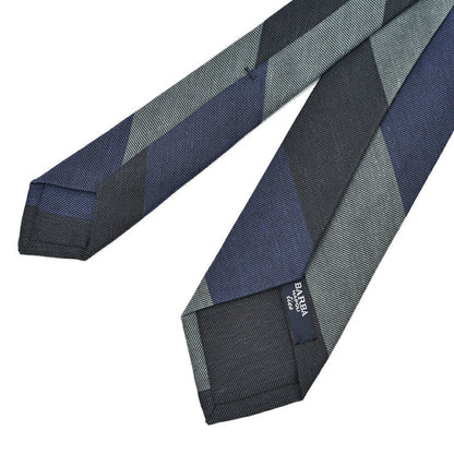 BARBA コットンリネン レジメンタルネクタイ(セッテピエゲ)｜428433｜GUARDAROBA MILANO OFFICIAL STORE