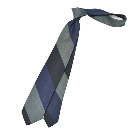 BARBA コットンリネン レジメンタルネクタイ(セッテピエゲ)｜428433｜GUARDAROBA MILANO OFFICIAL STORE