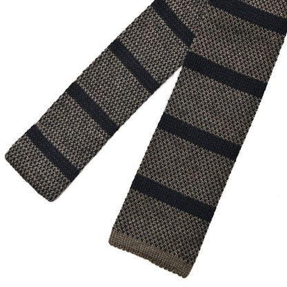 BARBA カシミヤ混シルク ボーダー柄ネクタイ ニットタイ｜428505｜GUARDAROBA MILANO OFFICIAL STORE