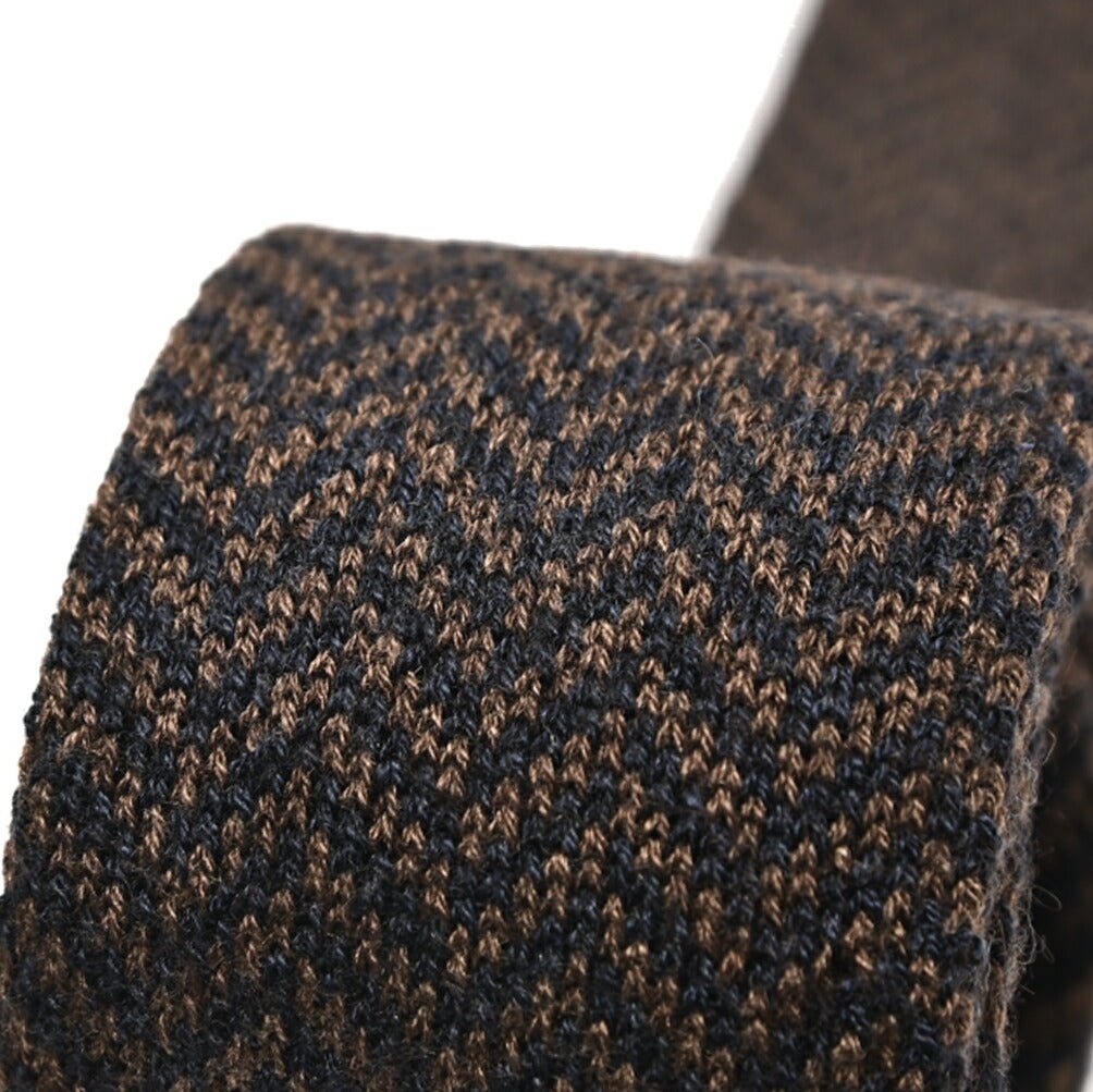 BARBA カシミヤ混シルク ヘリンボーン柄ネクタイ ニットタイ｜428510｜GUARDAROBA MILANO OFFICIAL STORE