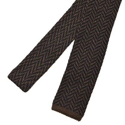 BARBA カシミヤ混シルク ヘリンボーン柄ネクタイ ニットタイ｜428510｜GUARDAROBA MILANO OFFICIAL STORE