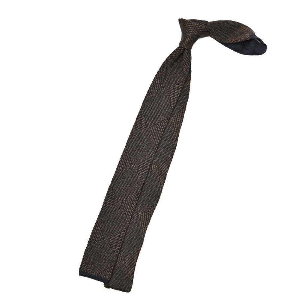 BARBA カシミヤ混シルク 幾何柄ネクタイ ニットタイ｜428511｜GUARDAROBA MILANO OFFICIAL STORE