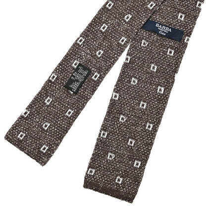 BARBA リネン混コットン ネクタイ ニットタイ 小紋柄｜428514｜GUARDAROBA MILANO OFFICIAL STORE