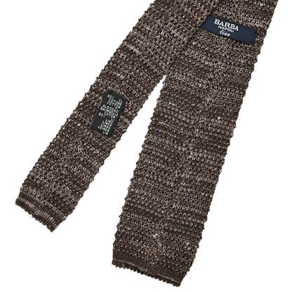 BARBA リネン混コットン ドット柄ネクタイ ニットタイ｜428516｜GUARDAROBA MILANO OFFICIAL STORE