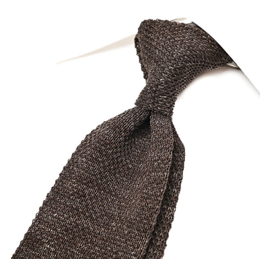 BARBA リネン混コットン ネクタイ ニットタイ｜428519｜GUARDAROBA MILANO OFFICIAL STORE