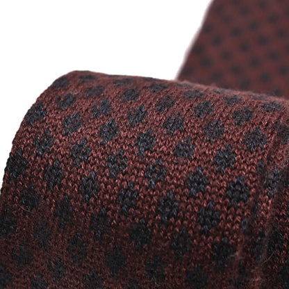 BARBA カシミヤ混シルク 幾何柄ネクタイ ニットタイ｜428523｜GUARDAROBA MILANO OFFICIAL STORE