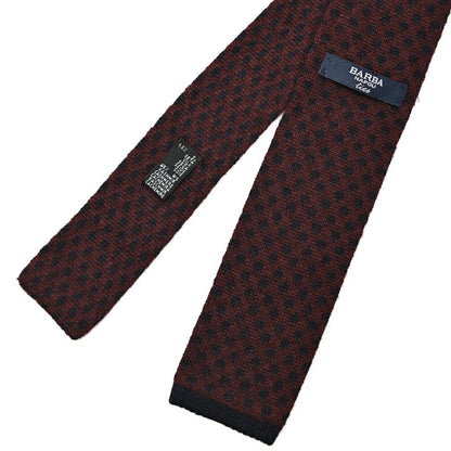 BARBA カシミヤ混シルク 幾何柄ネクタイ ニットタイ｜428523｜GUARDAROBA MILANO OFFICIAL STORE