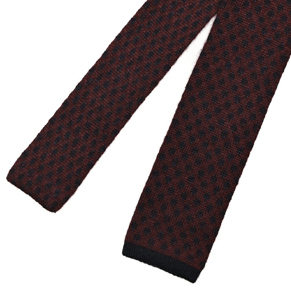 BARBA カシミヤ混シルク 幾何柄ネクタイ ニットタイ｜428523｜GUARDAROBA MILANO OFFICIAL STORE