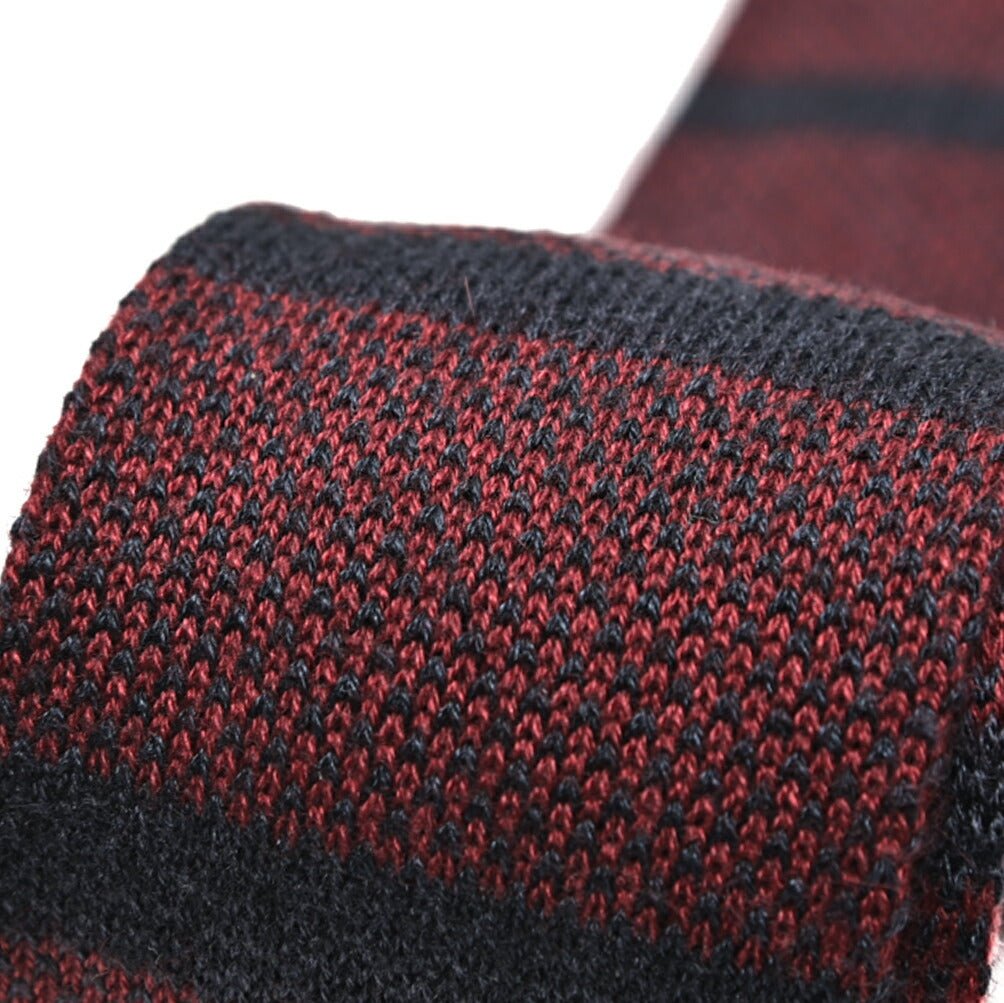 BARBA カシミヤ混シルク ボーダー柄ネクタイ ニットタイ｜428524｜GUARDAROBA MILANO OFFICIAL STORE