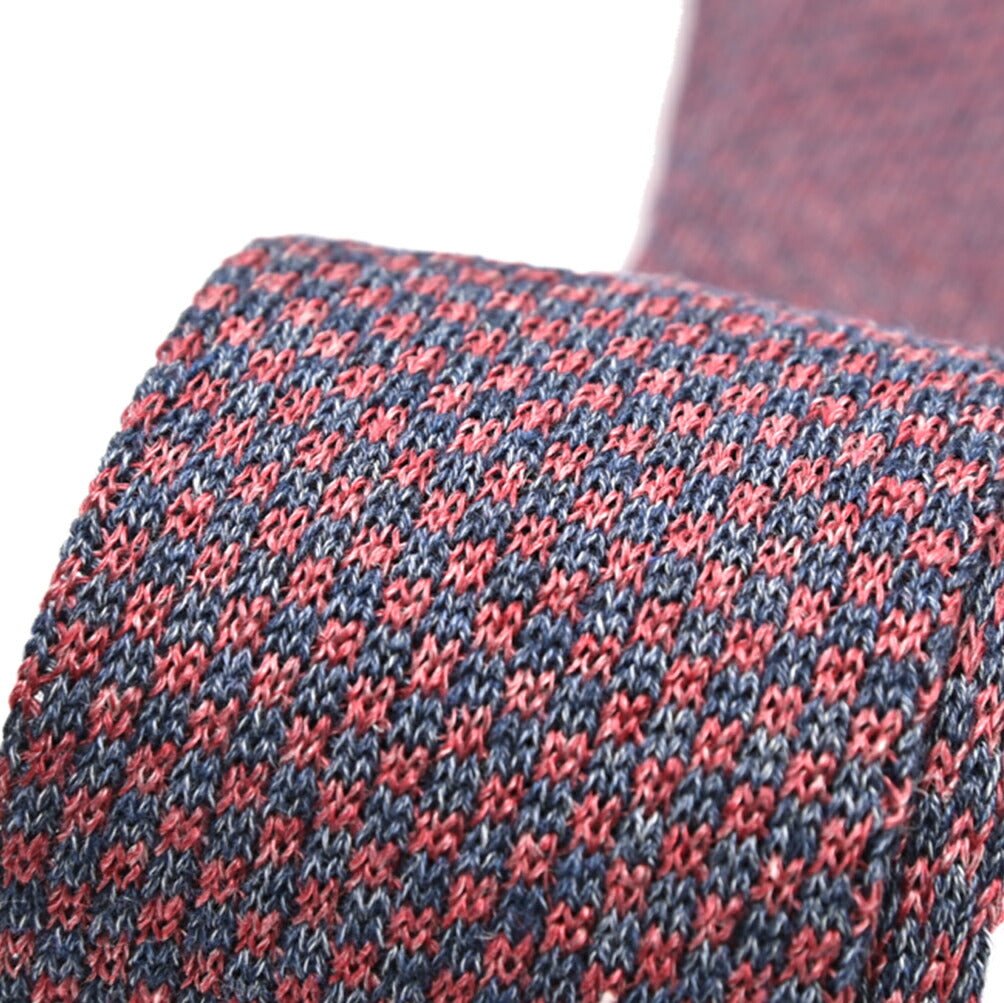 BARBA リネン混コットン ネクタイ ニットタイ｜428525｜GUARDAROBA MILANO OFFICIAL STORE
