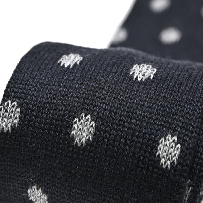 BARBA カシミヤ混シルク ドット柄ネクタイ ニットタイ｜428528｜GUARDAROBA MILANO OFFICIAL STORE