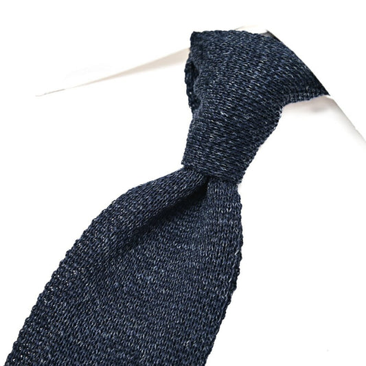 BARBA リネン混コットン ネクタイ ニットタイ｜428532｜GUARDAROBA MILANO OFFICIAL STORE