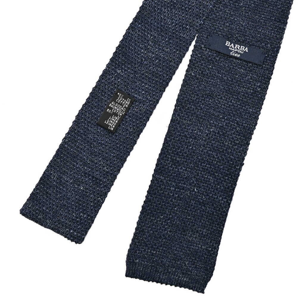 BARBA リネン混コットン ネクタイ ニットタイ｜428532｜GUARDAROBA MILANO OFFICIAL STORE