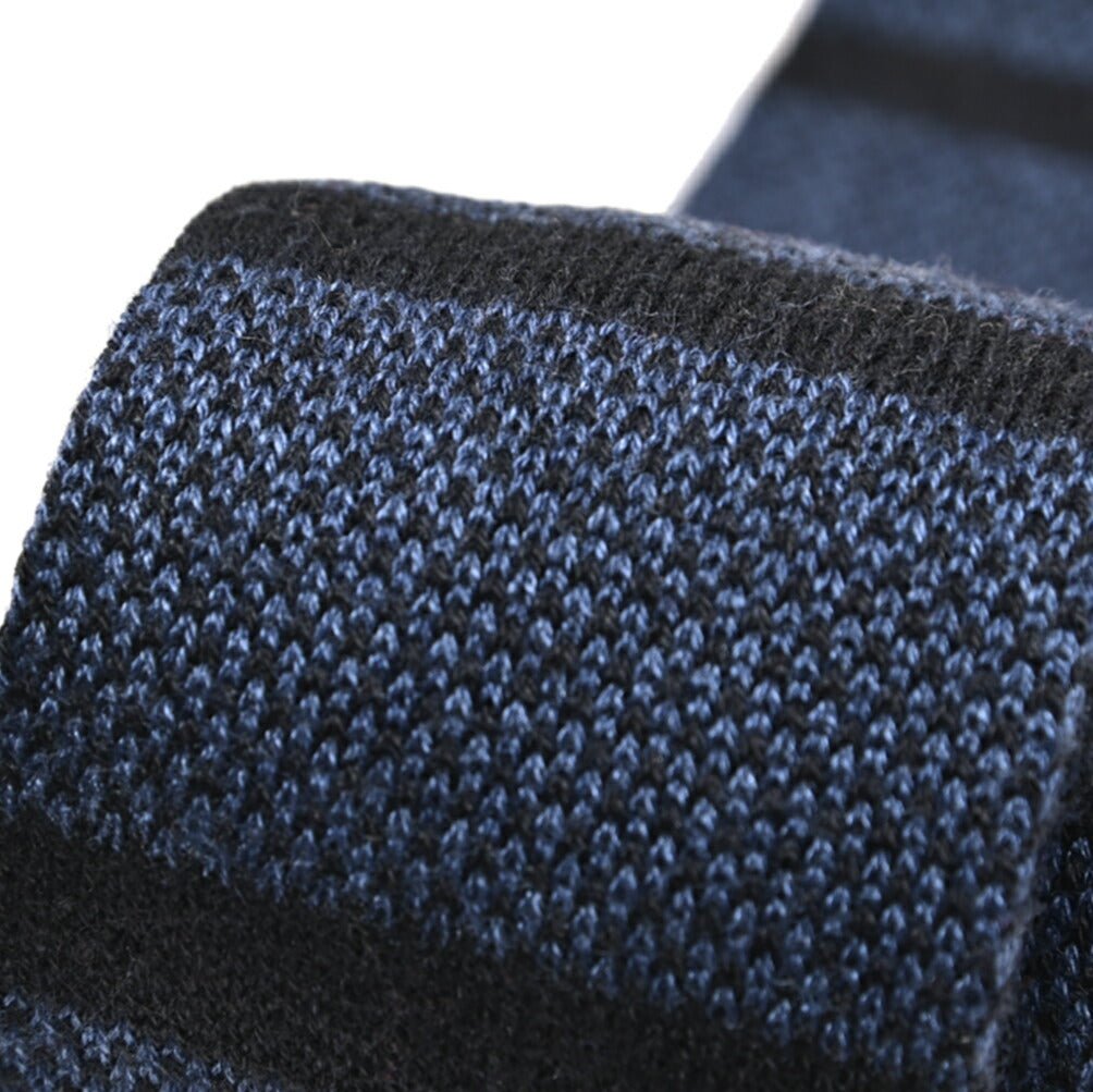 BARBA カシミヤ混シルク ボーダー柄ネクタイ ニットタイ｜428537｜GUARDAROBA MILANO OFFICIAL STORE
