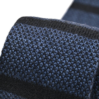 BARBA カシミヤ混シルク ボーダー柄ネクタイ ニットタイ｜428537｜GUARDAROBA MILANO OFFICIAL STORE