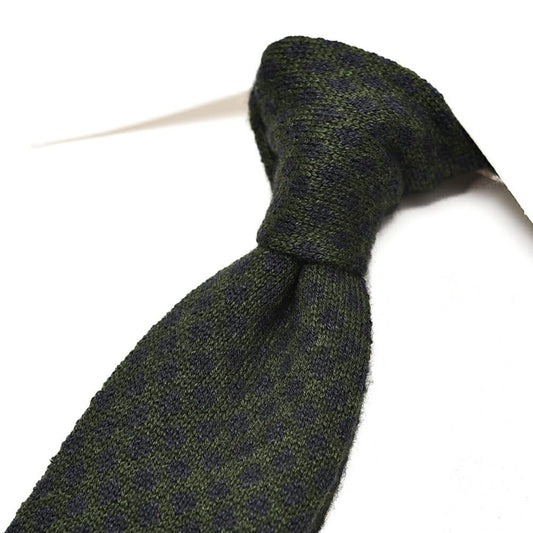 BARBA カシミヤ混シルク 幾何柄ネクタイ ニットタイ｜428541｜GUARDAROBA MILANO OFFICIAL STORE