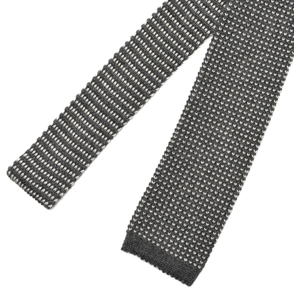 BARBA カシミヤ混シルク ピンドット柄ネクタイ ニットタイ｜428542｜GUARDAROBA MILANO OFFICIAL STORE