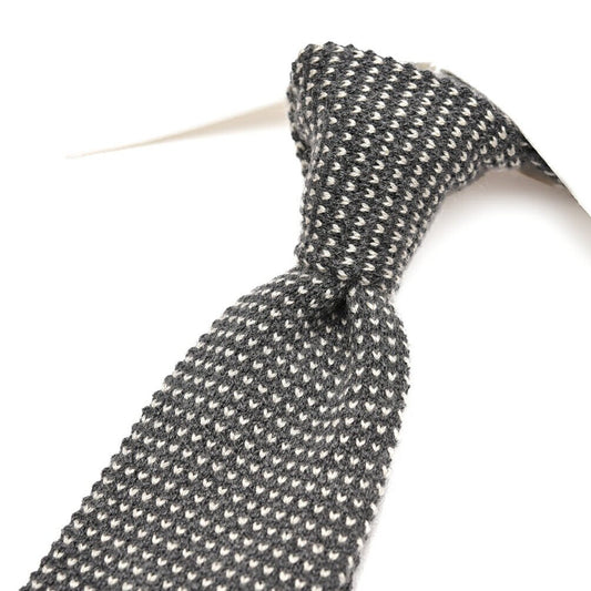 BARBA カシミヤ混シルク ピンドット柄ネクタイ ニットタイ｜428542｜GUARDAROBA MILANO OFFICIAL STORE