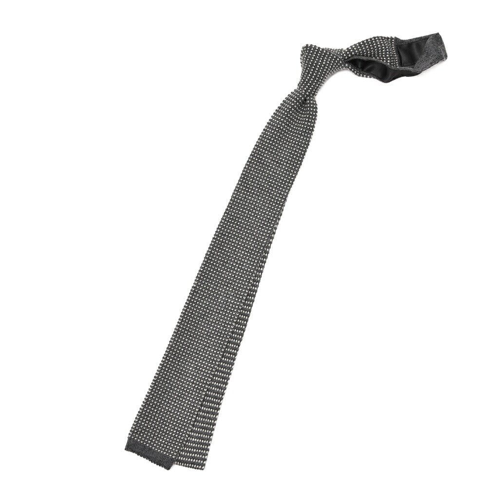 BARBA カシミヤ混シルク ピンドット柄ネクタイ ニットタイ｜428542｜GUARDAROBA MILANO OFFICIAL STORE