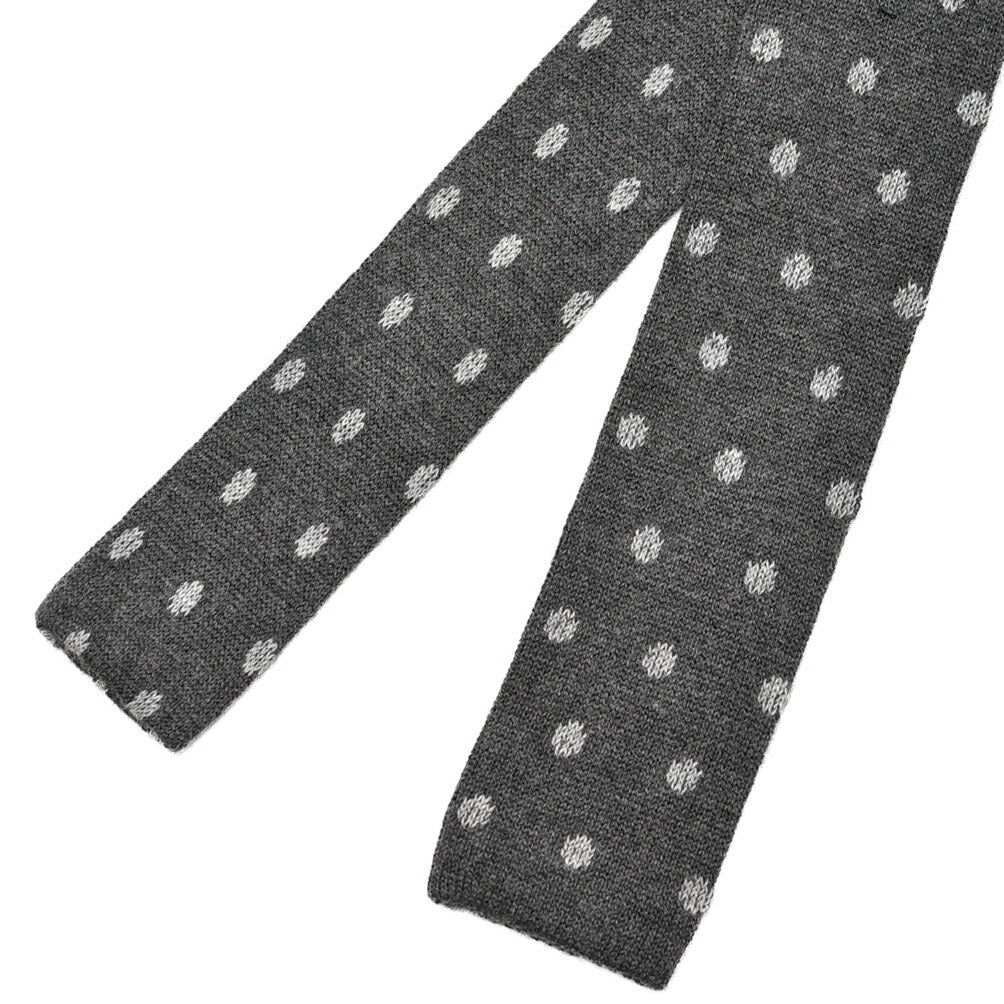 BARBA カシミヤ混シルク ドット柄ネクタイ ニットタイ｜428546｜GUARDAROBA MILANO OFFICIAL STORE