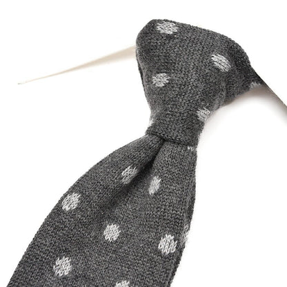 BARBA カシミヤ混シルク ドット柄ネクタイ ニットタイ｜428546｜GUARDAROBA MILANO OFFICIAL STORE
