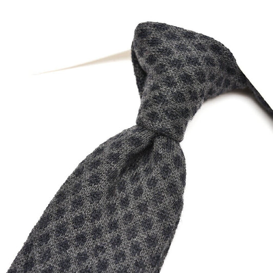 BARBA カシミヤ混シルク 幾何柄 ネクタイ ニットタイ｜428548｜GUARDAROBA MILANO OFFICIAL STORE