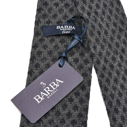 BARBA カシミヤ混シルク 幾何柄 ネクタイ ニットタイ｜428548｜GUARDAROBA MILANO OFFICIAL STORE