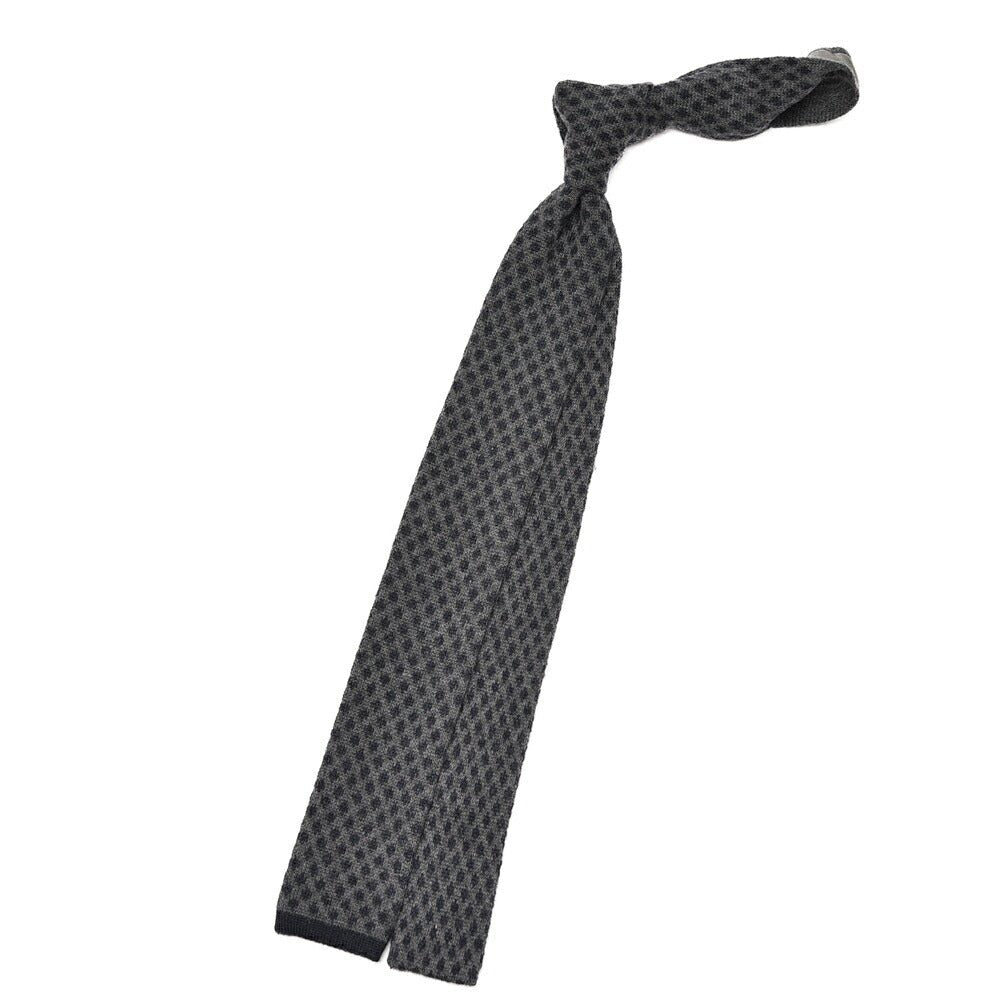 BARBA カシミヤ混シルク 幾何柄 ネクタイ ニットタイ｜428548｜GUARDAROBA MILANO OFFICIAL STORE