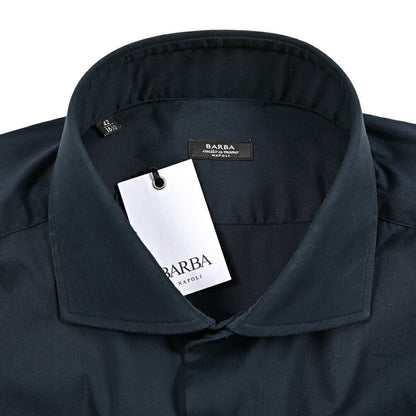 BARBA ストレッチコットン ホリゾンタルカラーシャツ｜435640｜GUARDAROBA MILANO OFFICIAL STORE