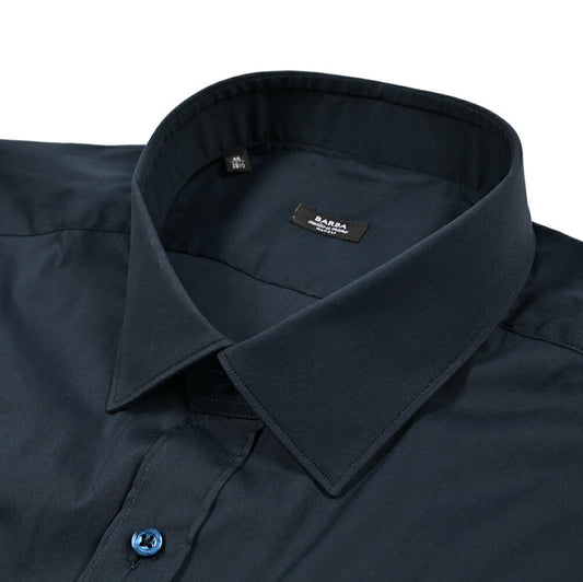 BARBA ストレッチコットン ホリゾンタルカラーシャツ｜435642｜GUARDAROBA MILANO OFFICIAL STORE