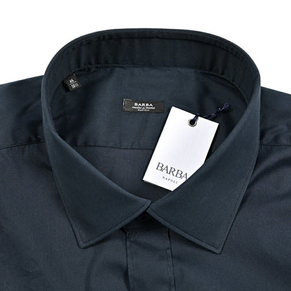 BARBA ストレッチコットン ホリゾンタルカラーシャツ｜435642｜GUARDAROBA MILANO OFFICIAL STORE