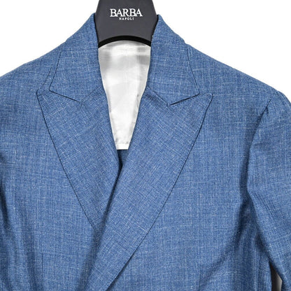 BARBA シルクリネン混ウール テーラードジャケット 4Bダブルブレスト Loro Piana ロロピアーナ製生地 (SUMMERTIME) / EASY J DP｜434238｜GUARDAROBA MILANO OFFICIAL STORE
