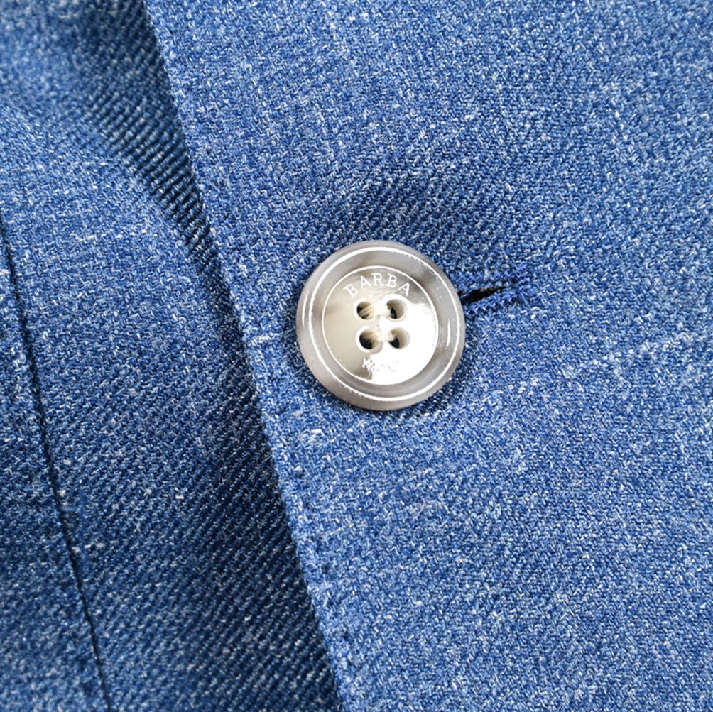 BARBA シルクリネン混ウール テーラードジャケット 4Bダブルブレスト Loro Piana ロロピアーナ製生地 (SUMMERTIME) / EASY J DP｜434238｜GUARDAROBA MILANO OFFICIAL STORE