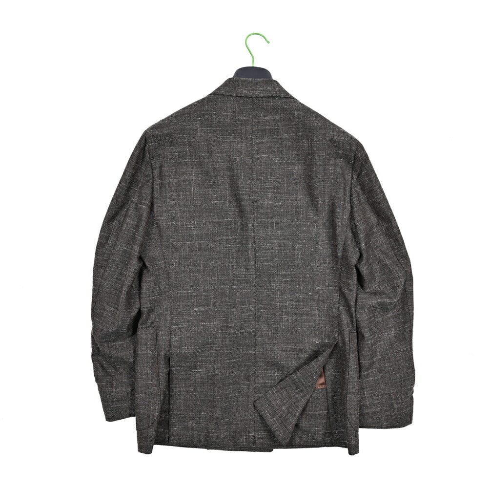 【新品・未使用】BARBA バルバ ウールシルクフランネル6Bダブルジャケット BARBA（バルバ）ウールフランネルタータンチェック6Bダブルジャケット