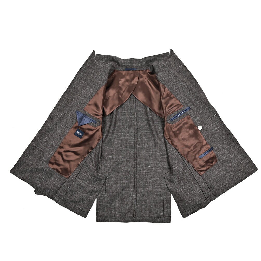 BARBA リネン混ヴァージンウール 6Bダブルブレストテーラードジャケット / GDP｜434111-48｜GUARDAROBA MILANO OFFICIAL STORE