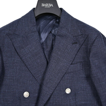 BARBA リネン混ヴァージンウール 6Bダブルブレストテーラードジャケット / JACKET DP｜434242｜GUARDAROBA MILANO OFFICIAL STORE