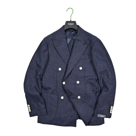 BARBA リネン混ヴァージンウール 6Bダブルブレストテーラードジャケット / JACKET DP｜434242｜GUARDAROBA MILANO OFFICIAL STORE