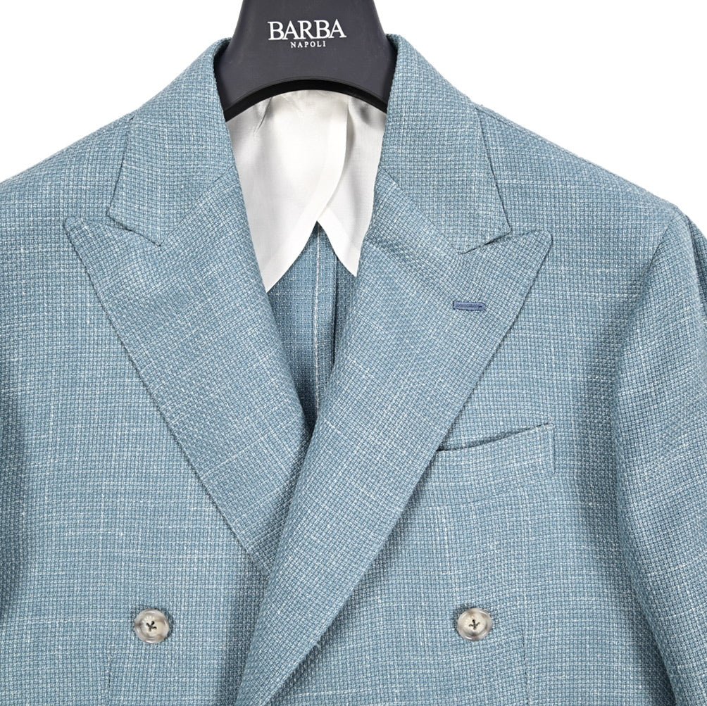 BARBA リネンシルク混ウール 6Bダブルブレストテーラードジャケット Loro Piana ロロピアーナ製生地 (SUMMERTIME) / JACKET DP｜434230｜GUARDAROBA MILANO OFFICIAL STORE