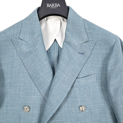 BARBA リネンシルク混ウール 6Bダブルブレストテーラードジャケット Loro Piana ロロピアーナ製生地 (SUMMERTIME) / JACKET DP｜434230｜GUARDAROBA MILANO OFFICIAL STORE