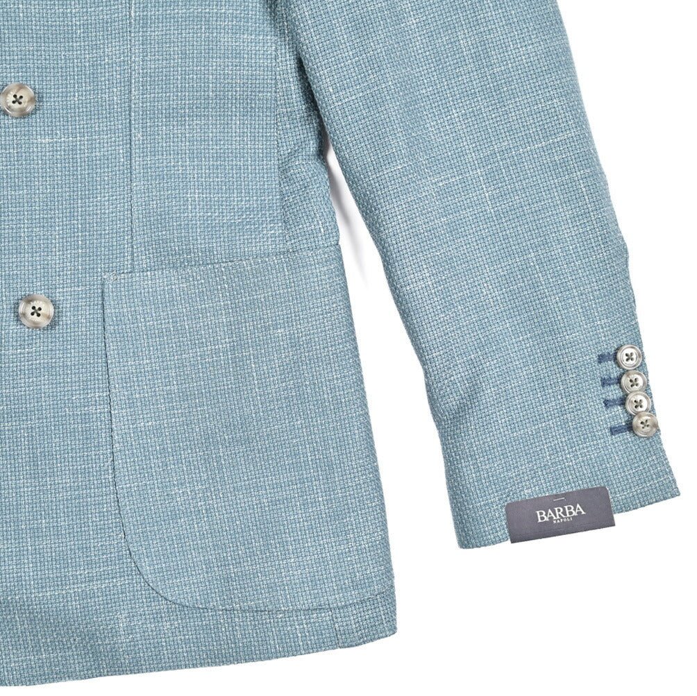 BARBA リネンシルク混ウール 6Bダブルブレストテーラードジャケット Loro Piana ロロピアーナ製生地 (SUMMERTIME) / JACKET DP｜434230｜GUARDAROBA MILANO OFFICIAL STORE