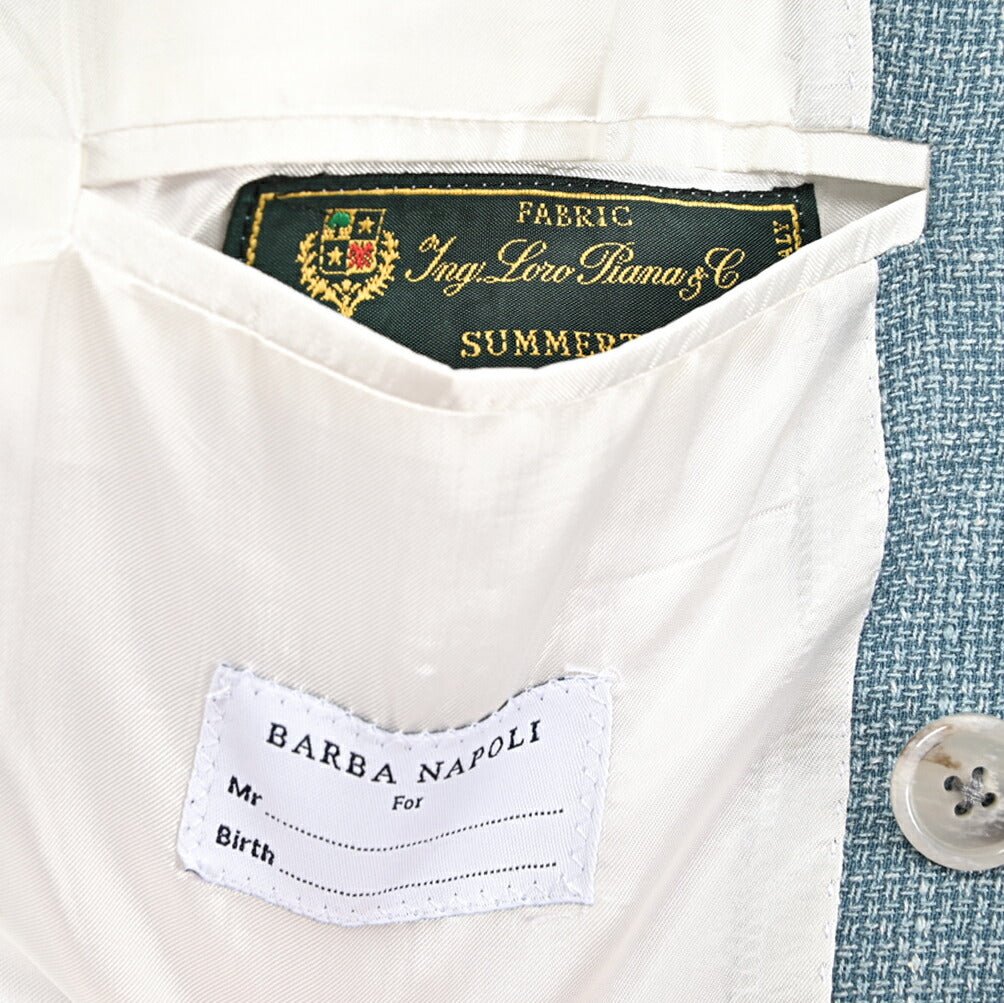 BARBA リネンシルク混ウール 6Bダブルブレストテーラードジャケット Loro Piana ロロピアーナ製生地 (SUMMERTIME) / JACKET DP｜434230｜GUARDAROBA MILANO OFFICIAL STORE