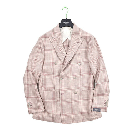 BARBA シルクリネン混ウール 6Bダブルブレストテーラードジャケット Loro Piana ロロピアーナ製生地 (SUMMERTIME) / JACKET DP｜434239｜GUARDAROBA MILANO OFFICIAL STORE