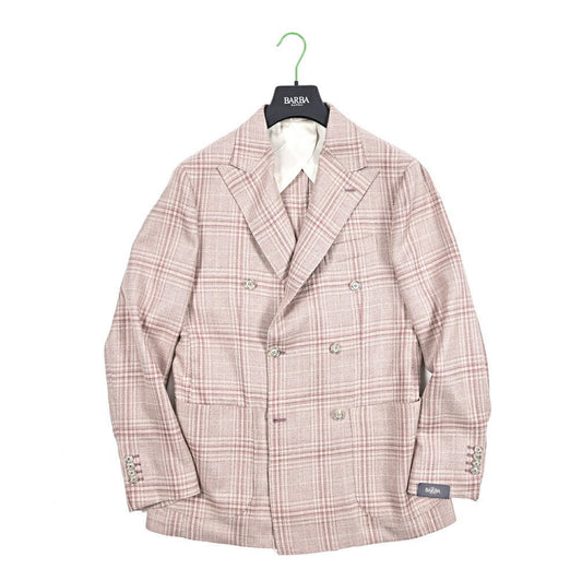 BARBA シルクリネン混ウール 6Bダブルブレストテーラードジャケット Loro Piana ロロピアーナ製生地 (SUMMERTIME) / JACKET DP｜434239｜GUARDAROBA MILANO OFFICIAL STORE