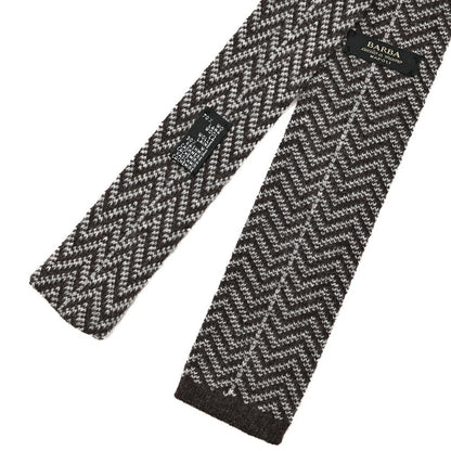 BARBA カシミヤ混ウール ヘリンボーン柄ネクタイ ニットタイ / cucito a mano 手縫い仕立て｜428508｜GUARDAROBA MILANO OFFICIAL STORE