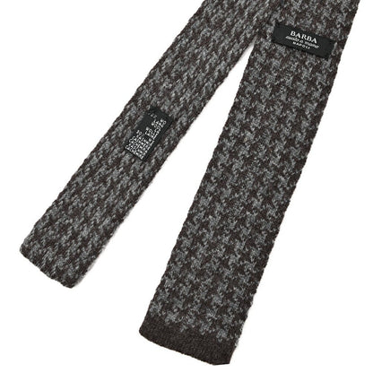 BARBA カシミヤ混ウール 千鳥格子柄ネクタイ ニットタイ / cucito a mano 手縫い仕立て｜428512｜GUARDAROBA MILANO OFFICIAL STORE