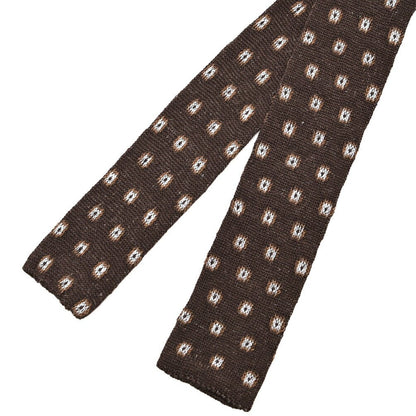 BARBA リネン混コットン 小紋柄ネクタイ ニットタイ / cucito a mano 手縫い仕立て｜428515｜GUARDAROBA MILANO OFFICIAL STORE